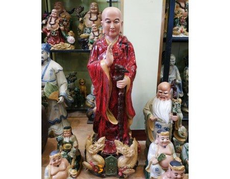 Tượng phật hoàng Trần Nhân Tông gốm sứ Bát Tràng Tượng phật hoàng Trần Nhân Tông gốm sứ Bát Tràng